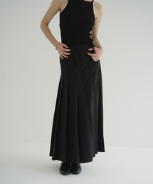 WIDE PLEATS LONG SKIRT