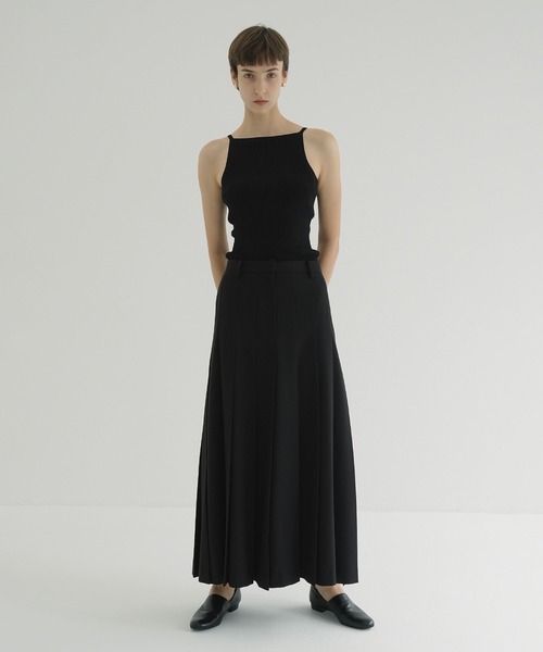 クラネ 24年 WIDE PLEATS LONG SKIRT プリーツ スカート WIDE PLEATS LONG SKIRT（スカート）｜CLANE（クラネ）の