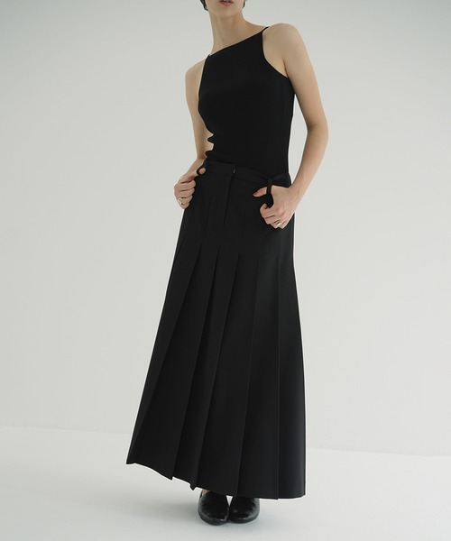 クラネ 24年 WIDE PLEATS LONG SKIRT プリーツ スカート WIDE PLEATS LONG SKIRT（スカート）｜CLANE（クラネ）の