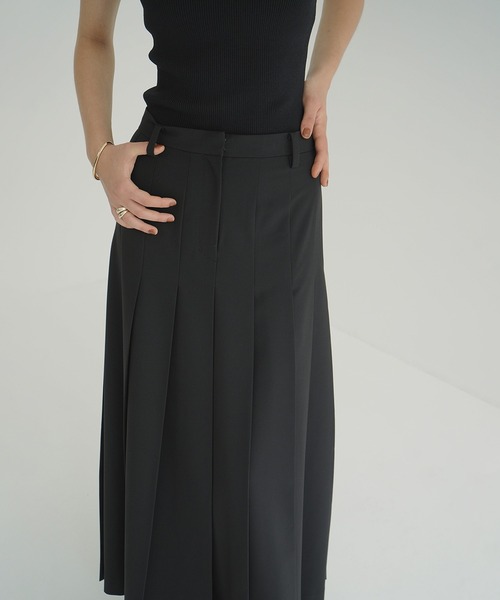 WIDE PLEATS LONG SKIRT（スカート）｜CLANE（クラネ）のファッション