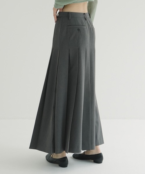 クラネ 24年 WIDE PLEATS LONG SKIRT プリーツ スカート WIDE PLEATS LONG SKIRT（スカート）｜CLANE（クラネ）のファッション