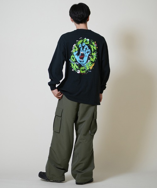 SANTA CRUZ(サンタクルーズ)の「【限定】SANTACRUZ/サンタクルーズ 長袖Tシャツ/ロンT バックプリント 502254402(Tシャツ/カットソー・メンズ・シルバーグレー/ライトブラック・L/M/XL)」の7枚目の写真