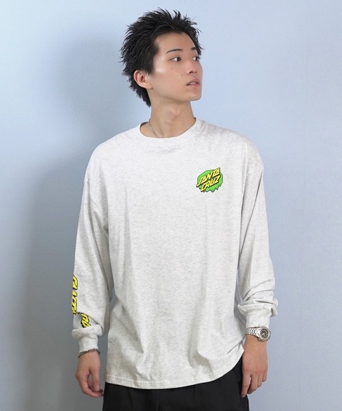 SANTA CRUZ(サンタクルーズ)の「【限定】SANTACRUZ/サンタクルーズ 長袖Tシャツ/ロンT バックプリント 502254402(Tシャツ/カットソー・メンズ・シルバーグレー/ライトブラック・L/M/XL)」の11枚目の写真