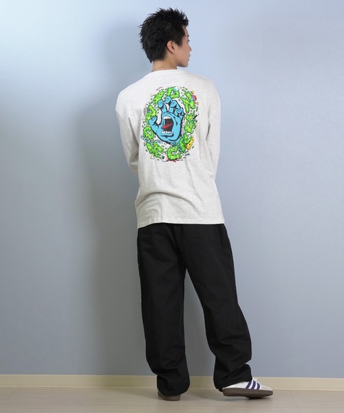SANTA CRUZ(サンタクルーズ)の「【限定】SANTACRUZ/サンタクルーズ 長袖Tシャツ/ロンT バックプリント 502254402(Tシャツ/カットソー・メンズ・シルバーグレー/ライトブラック・L/M/XL)」の15枚目の写真