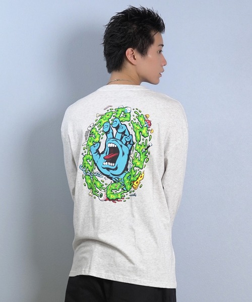 SANTA CRUZ(サンタクルーズ)の「【限定】SANTACRUZ/サンタクルーズ 長袖Tシャツ/ロンT バックプリント 502254402(Tシャツ/カットソー・メンズ・シルバーグレー/ライトブラック・L/M/XL)」の12枚目の写真