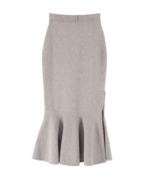 EATME（イートミー）の「【SETUP着用可】クロスケーブルニットスカート（スカート・レディース・オレンジ/オフホワイト/グレー/ブラック・FREE）」の7枚目の写真