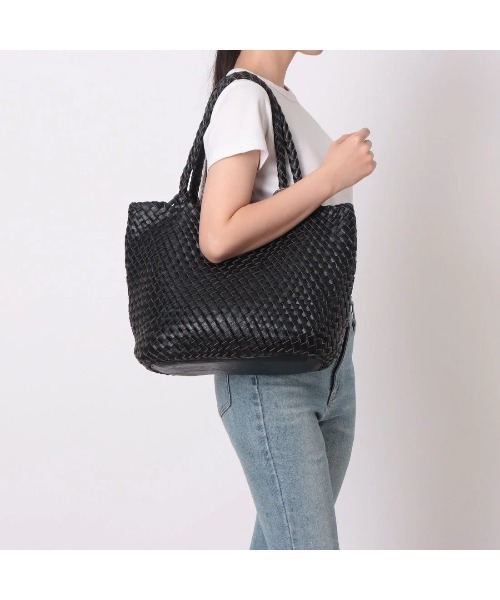 Mode et Jacomo（モードエジャコモ）の「【継続】メッシュトートバック（ショルダーバッグ・レディース・ブラック/シルバー系その他/キナリ・FREE）」の11枚目の写真