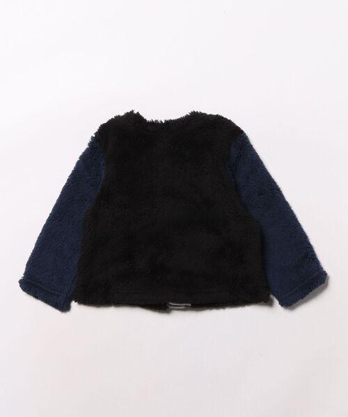 RAGMART（ラグマート）の「モフモフファージャケット（その他アウター・キッズ・ブラック/オフホワイト・80ｃｍ/90cm）」の3枚目の写真