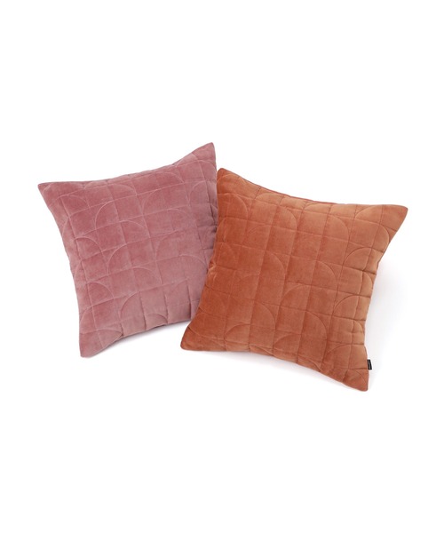 セール】キカキルト クッションカバー 45×45 オレンジ（074