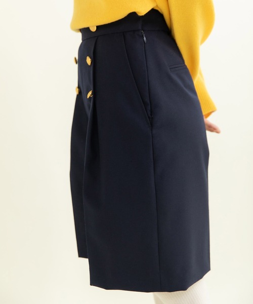 CHILD WOMAN(チャイルドウーマン)の「TWツイル セーラーハーフパンツ(その他パンツ・レディース・ネイビー・36/38)」の2枚目の写真