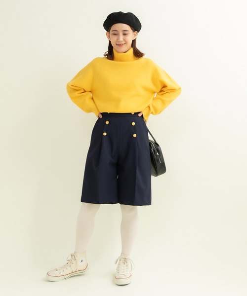 CHILD WOMAN(チャイルドウーマン)の「TWツイル セーラーハーフパンツ(その他パンツ・レディース・ネイビー・36/38)」の4枚目の写真