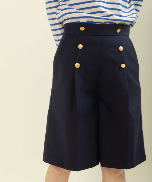 CHILD WOMAN(チャイルドウーマン)の「TWツイル セーラーハーフパンツ(その他パンツ・レディース・ネイビー・36/38)」の6枚目の写真