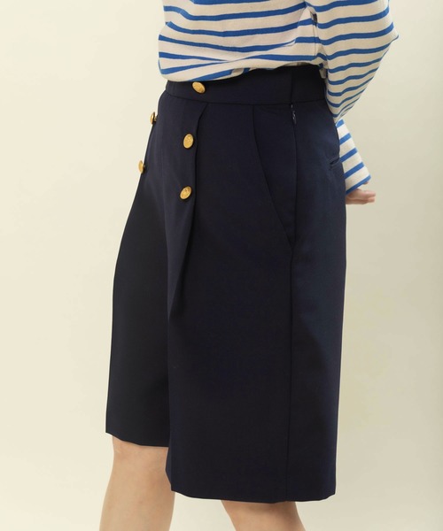 CHILD WOMAN(チャイルドウーマン)の「TWツイル セーラーハーフパンツ(その他パンツ・レディース・ネイビー・36/38)」の7枚目の写真