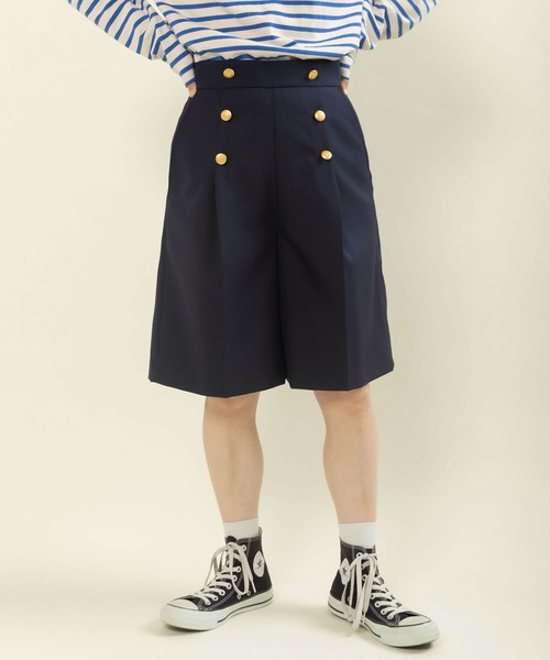CHILD WOMAN(チャイルドウーマン)の「TWツイル セーラーハーフパンツ(その他パンツ・レディース・ネイビー・36/38)」の9枚目の写真