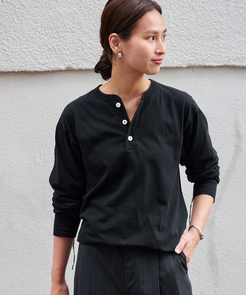 Healthknit/ヘルスニット ヘンリーロングスリーブ（Tシャツ/カットソー