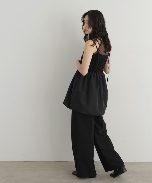 hellam（へラム）の「ケーブルバルーンキャミトップス（キャミソール・レディース・ブラック/アイボリー・FREE）」の21枚目の写真