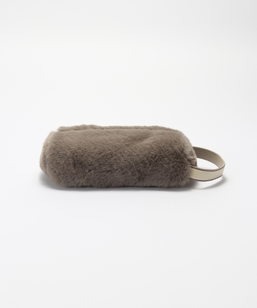 journal standard Furniture （ジャーナルスタンダードファニチャー）の「TISSUE BOX CASE FUR　フェイクファー ティッシュボックス（ダストボックス・レディース・ベージュ/ブルー系その他/ブラウン/チャコールグレー・FREE）」の9枚目の写真