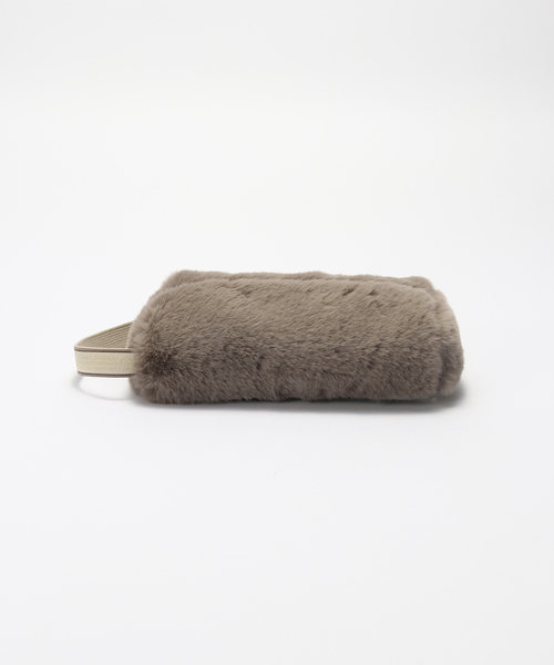 journal standard Furniture （ジャーナルスタンダードファニチャー）の「TISSUE BOX CASE FUR　フェイクファー ティッシュボックス（ダストボックス・レディース・ベージュ/ブルー系その他/ブラウン/チャコールグレー・FREE）」の11枚目の写真