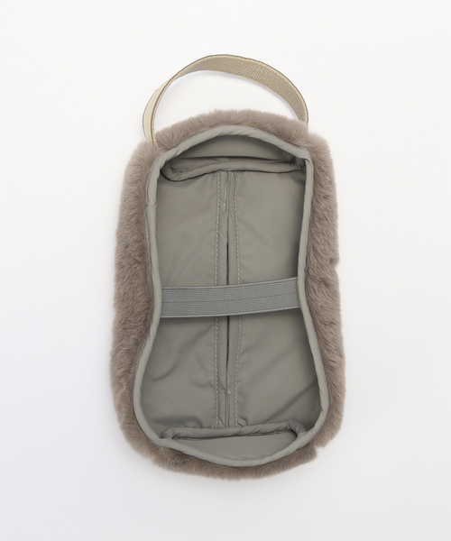 journal standard Furniture （ジャーナルスタンダードファニチャー）の「TISSUE BOX CASE FUR　フェイクファー ティッシュボックス（ダストボックス・レディース・ベージュ/ブルー系その他/ブラウン/チャコールグレー・FREE）」の13枚目の写真