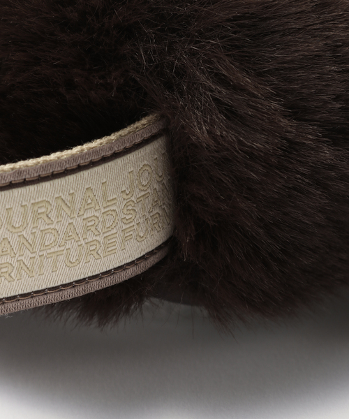 journal standard Furniture （ジャーナルスタンダードファニチャー）の「TISSUE BOX CASE FUR　フェイクファー ティッシュボックス（ダストボックス・レディース・ベージュ/ブルー系その他/ブラウン/チャコールグレー・FREE）」の15枚目の写真
