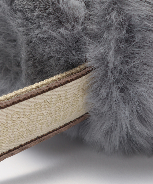 journal standard Furniture （ジャーナルスタンダードファニチャー）の「TISSUE BOX CASE FUR　フェイクファー ティッシュボックス（ダストボックス・レディース・ベージュ/ブルー系その他/ブラウン/チャコールグレー・FREE）」の17枚目の写真