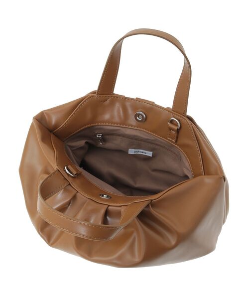 Green　Parks（グリーンパークス）の「andmikka.タック2WAYボストンバッグ（ショルダーバッグ・レディース・マスタード/レッド/ブラック・FREE）」の19枚目の写真