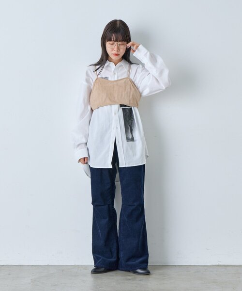 WHIMSIC（ウィムジック）の「【WHIMSIC】メルティング アフタヌーン グラフィックプリントシャツ（シャツ/ブラウス・レディース・ブルー/ホワイト・FREE）」の13枚目の写真