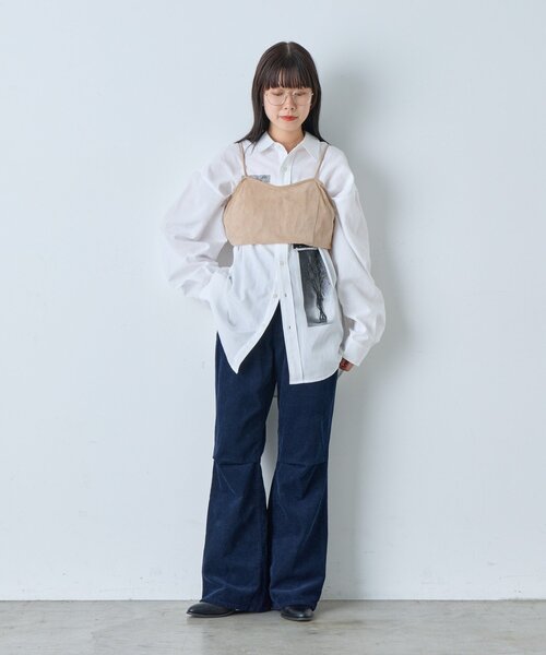 WHIMSIC（ウィムジック）の「【WHIMSIC】メルティング アフタヌーン グラフィックプリントシャツ（シャツ/ブラウス・レディース・ブルー/ホワイト・FREE）」の15枚目の写真