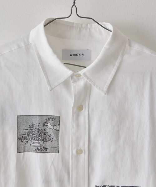 WHIMSIC（ウィムジック）の「【WHIMSIC】メルティング アフタヌーン グラフィックプリントシャツ（シャツ/ブラウス・レディース・ブルー/ホワイト・FREE）」の17枚目の写真