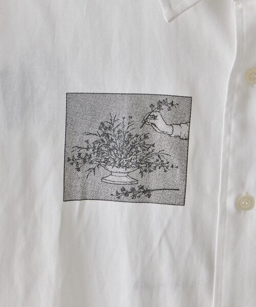 WHIMSIC（ウィムジック）の「【WHIMSIC】メルティング アフタヌーン グラフィックプリントシャツ（シャツ/ブラウス・レディース・ブルー/ホワイト・FREE）」の18枚目の写真