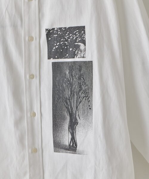 WHIMSIC（ウィムジック）の「【WHIMSIC】メルティング アフタヌーン グラフィックプリントシャツ（シャツ/ブラウス・レディース・ブルー/ホワイト・FREE）」の19枚目の写真