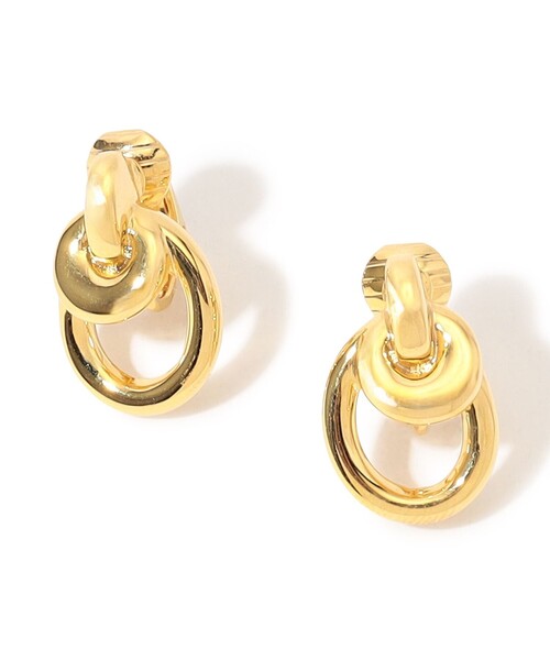 PHILIPPE AUDIBERT（フィリップ オーディベール）の「【別注】PHILIPPE AUDIBERT Double Circle イヤリング（イヤリング・レディース・ゴールド・FREE）」の5枚目の写真