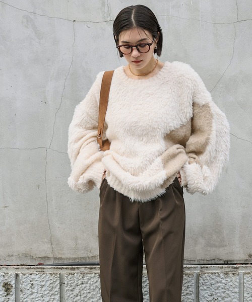 新品/Wedgehog Mock Knit - White Mサイズ CLUBHAUSオリジナル Wedgehog Mock Knit - White