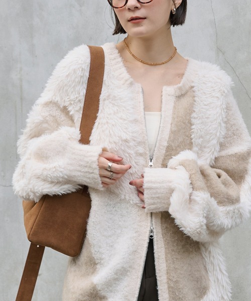 セール】【ウォッシャブル】2WAY ふわもこボリューム シャギーMIX