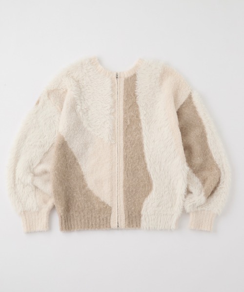 ウォッシャブル】2WAY ふわもこボリューム シャギーMIX ダブルジップ