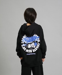 FORGET NEVER（フォーゲットネバー）の「【ムラサキスポーツ限定】FORGET NEVER/フォーゲットネバー プルオーバー パーカー キッズ スウェット フーディー バックプリント 裏毛 254OO3PK116FN（パーカー）」