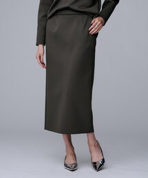 新品　アンタイトル　スカート スーツ　ライトグレー系　XS アンタイトル UNTITLED リネンライク タイトスカート （ライトグレー