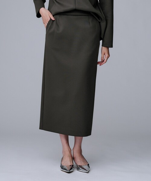 UNTITLED（アンタイトル）の「【セットアップ可/洗える/ウエストゴム】ダンボールジャージスカート（スカート・レディース・アイボリー/チャコールグレー/ブラック・03/02/00/04/01/42/44/46/48/50）」の19枚目の写真