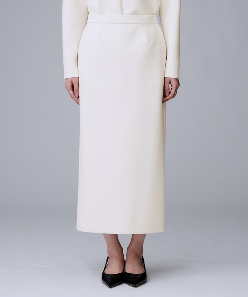 UNTITLED（アンタイトル）の「【セットアップ可/洗える/ウエストゴム】ダンボールジャージスカート（スカート・レディース・アイボリー/チャコールグレー/ブラック・03/02/00/04/01/42/44/46/48/50）」の4枚目の写真