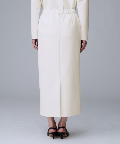 UNTITLED（アンタイトル）の「【セットアップ可/洗える/ウエストゴム】ダンボールジャージスカート（スカート・レディース・アイボリー/チャコールグレー/ブラック・03/02/00/04/01/42/44/46/48/50）」の6枚目の写真