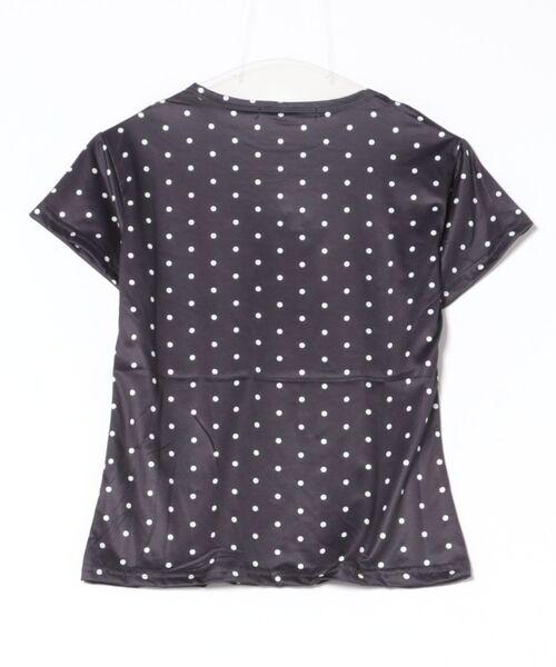 Ritzy(リッツィー)の「ドット柄 Tシャツ(Tシャツ/カットソー・レディース・ホワイト/ブラック/グレー・FREE)」の8枚目の写真