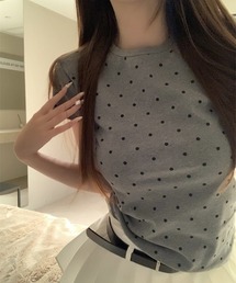 ドット柄 Tシャツ