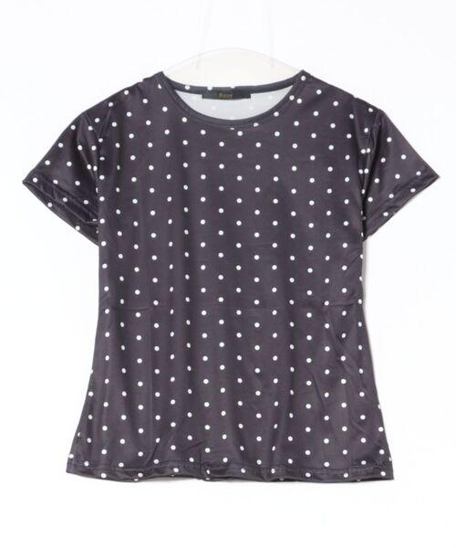 Ritzy(リッツィー)の「ドット柄 Tシャツ(Tシャツ/カットソー・レディース・ホワイト/ブラック/グレー・FREE)」の7枚目の写真