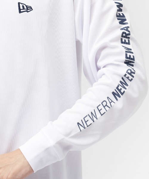 NEW ERA（ニューエラ）の「ニューエラ  LS TECH TEE（Tシャツ/カットソー・メンズ・ホワイト・M/L/LL）」の5枚目の写真
