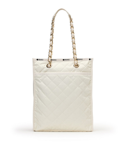 LeSportsac（レスポートサック）の「CHAIN N/S TOTE サンドバーチェーンキルト（トートバッグ・レディース・ホワイト・FREE）」の6枚目の写真