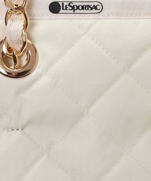 LeSportsac（レスポートサック）の「CHAIN N/S TOTE サンドバーチェーンキルト（トートバッグ・レディース・ホワイト・FREE）」の9枚目の写真
