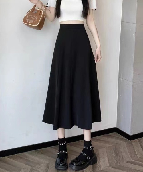 SallyLunn(サリーラン)の「エレガントミディアムスカート(スカート・レディース・ブラック/アイボリー・LARGE/MEDIUM)」の4枚目の写真