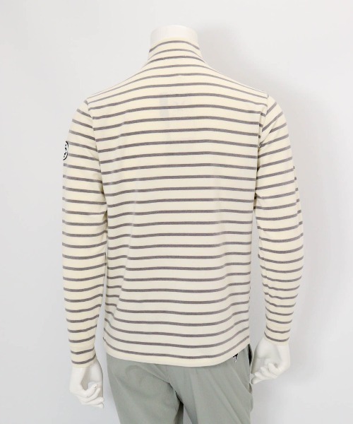 Picone CLUB(ピッコーネクラブ)の「【メンズ】ボーダー柄起毛ハイネックプルオーバー(その他トップス・メンズ・ホワイト×グレー/ブラック×ホワイト・L/LL)」の10枚目の写真