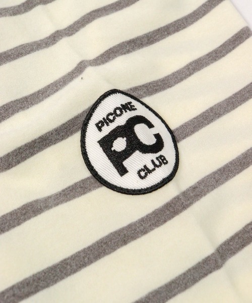 Picone CLUB(ピッコーネクラブ)の「【メンズ】ボーダー柄起毛ハイネックプルオーバー(その他トップス・メンズ・ホワイト×グレー/ブラック×ホワイト・L/LL)」の9枚目の写真