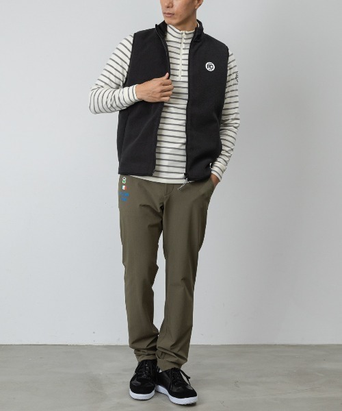 Picone CLUB(ピッコーネクラブ)の「【メンズ】ボーダー柄起毛ハイネックプルオーバー(その他トップス・メンズ・ホワイト×グレー/ブラック×ホワイト・L/LL)」の18枚目の写真